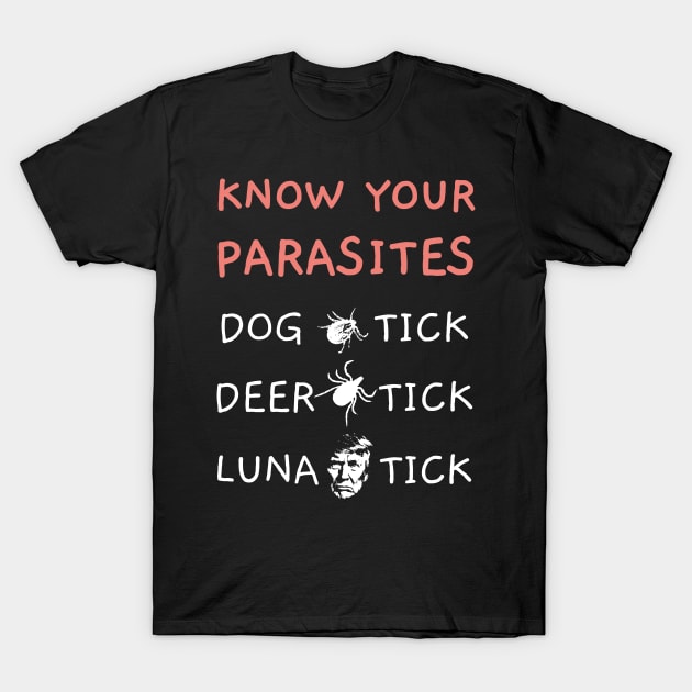 Know Your Parasites Anti-Trump AF Resist T Funny Gift T-Shirt by JustPick